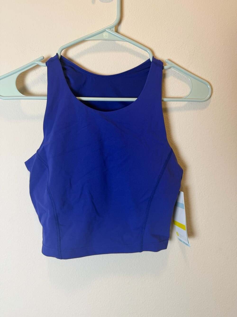 Zella Studio Luxe Support Tank Size XS Blue Clematis